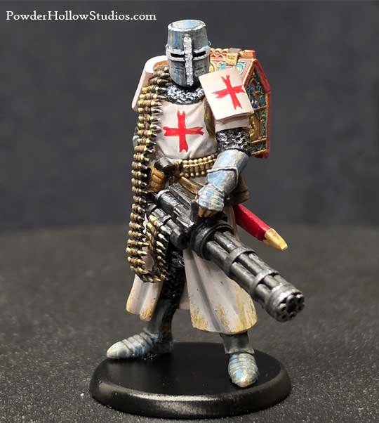Knight Templar Crusader with Minigun
