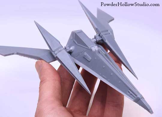 Skull Dice - White Resin with Black Skull Design